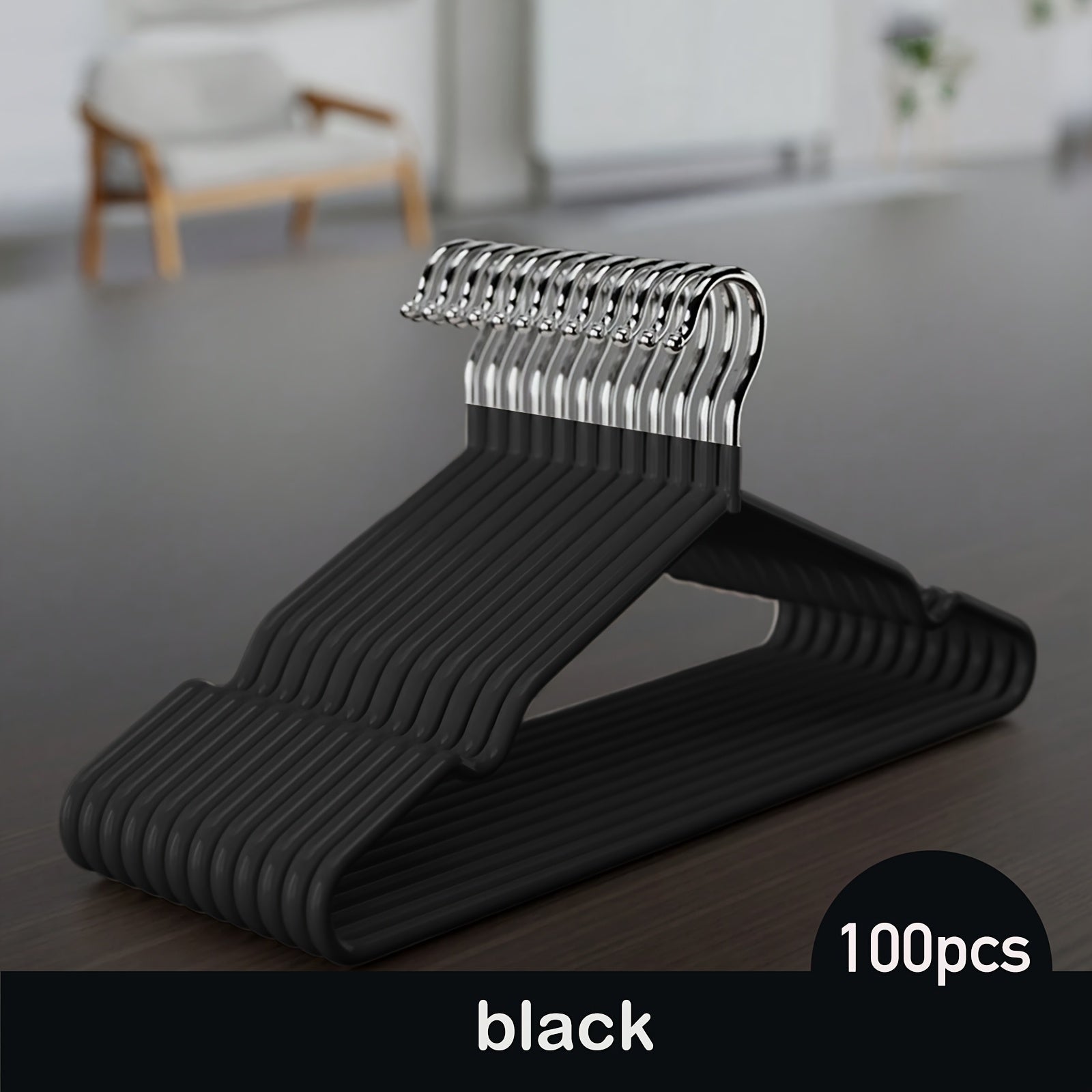 100pcs Luxury Golden Metal Clothes Hangers, 16\