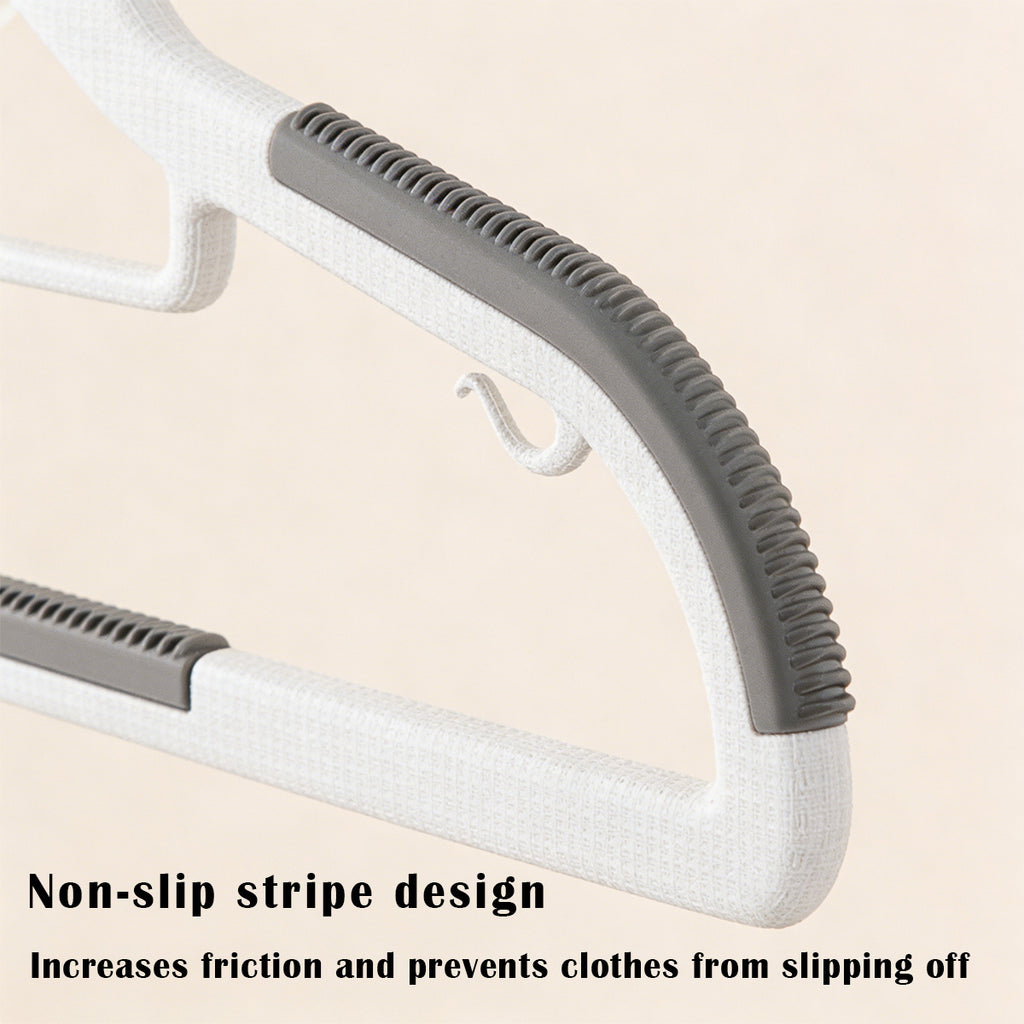 20pcs Non-Slip, No-Mark Stackable Hangers for Home Use - Space-Saving Design