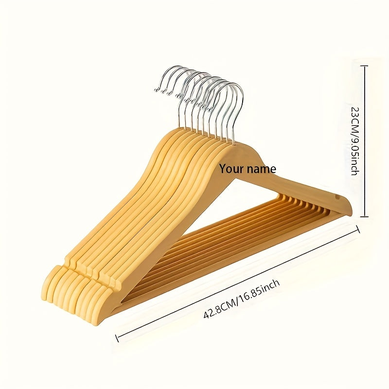 2pcs Custom Hangers with Personalized Name\u002FLogo\u002FAnniversary Engraving - Heavy-Duty Hooks