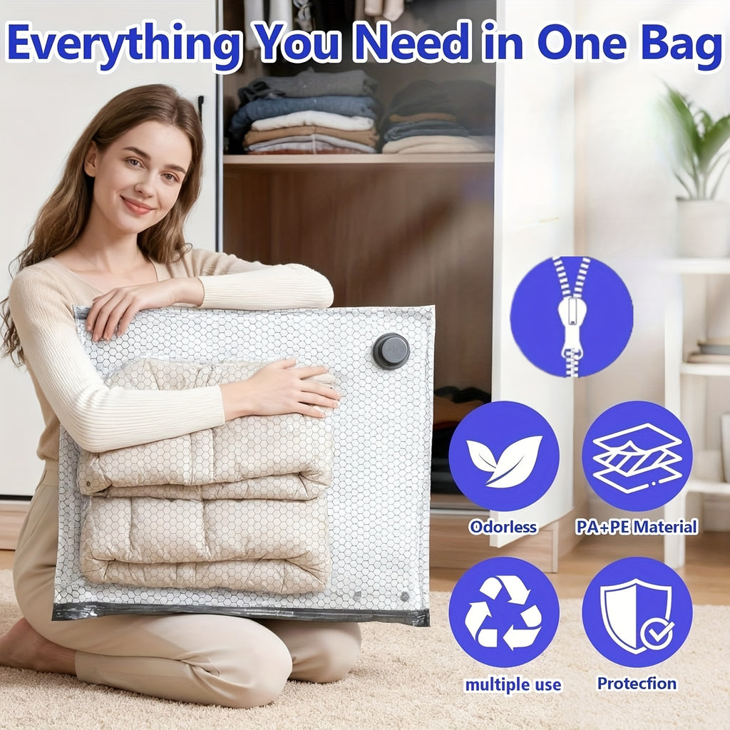 16\u002F13\u002F10\u002F7pcs Travel Vacuum Compression Storage Bags with USB Electric Pump