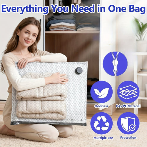 16\u002F13\u002F10\u002F7pcs Travel Vacuum Compression Storage Bags with USB Electric Pump