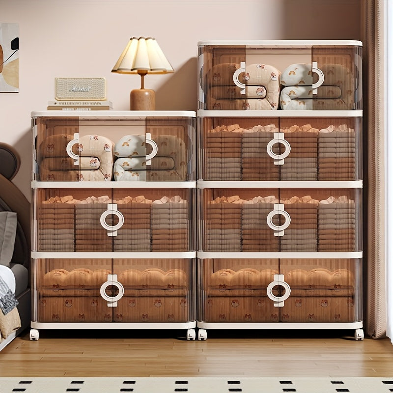 Large Capacity Foldable Storage Box with 3\u002F4\u002F5 Layers