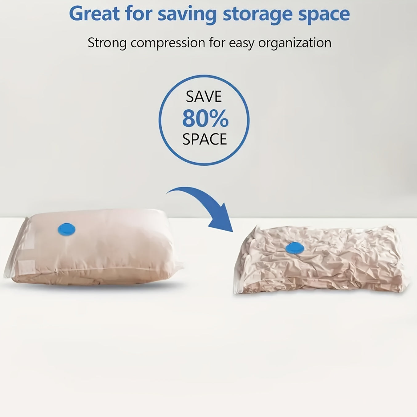 20 Vacuum Clothing Organizer Bags with Hand Pump - The ultimate compression space saver for clothing