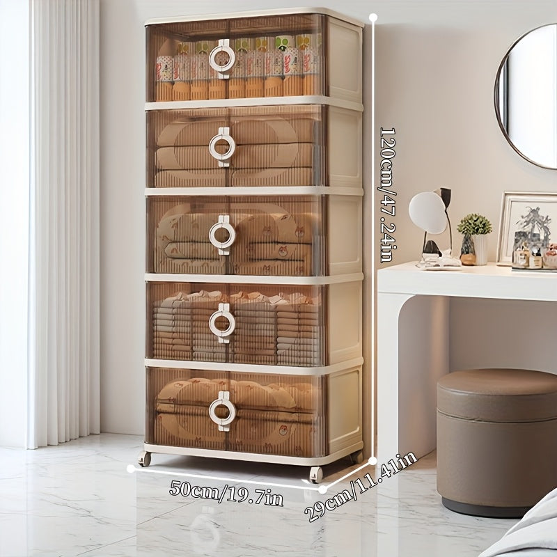 Large Capacity Foldable Storage Box with 3\u002F4\u002F5 Layers