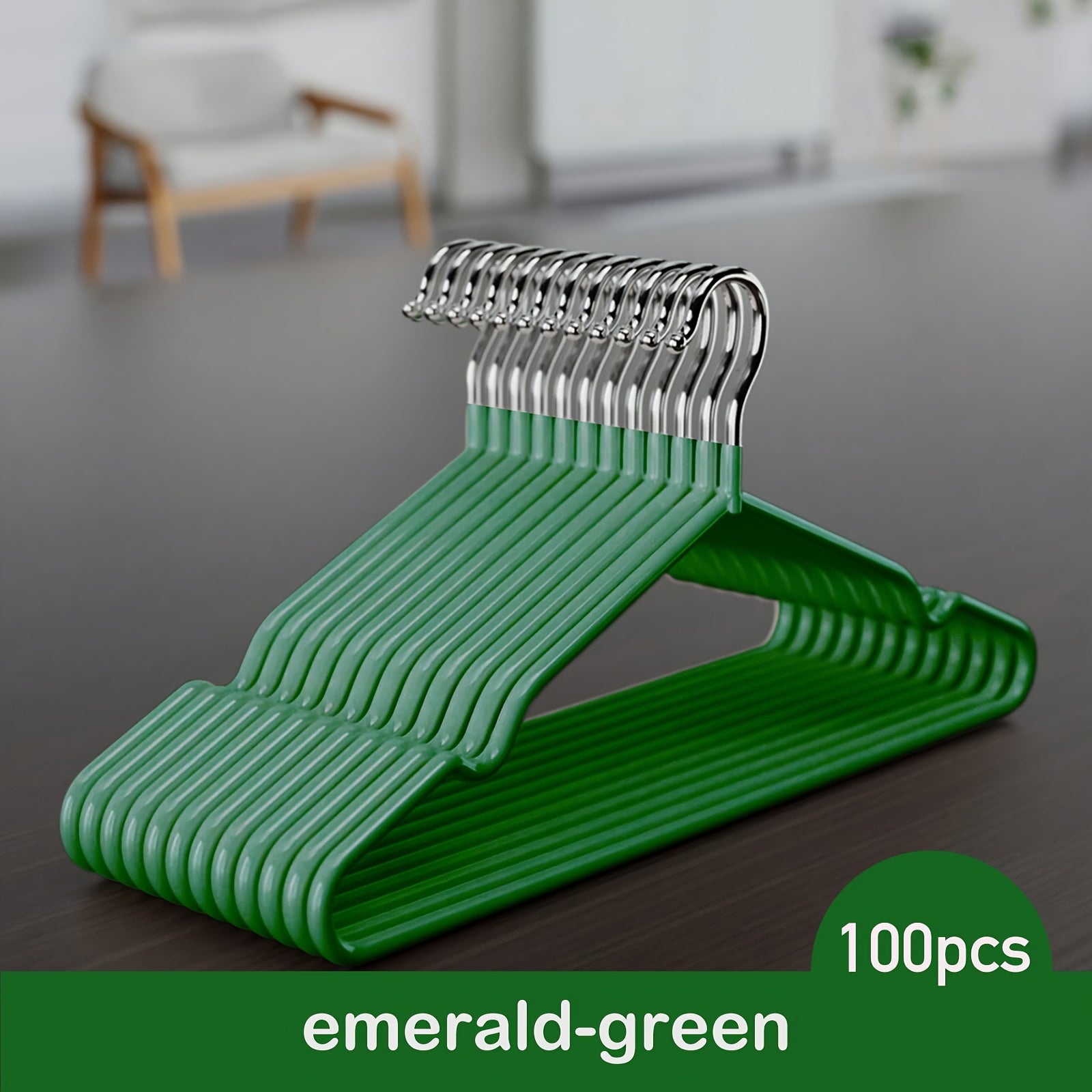 100pcs Luxury Golden Metal Clothes Hangers, 16\