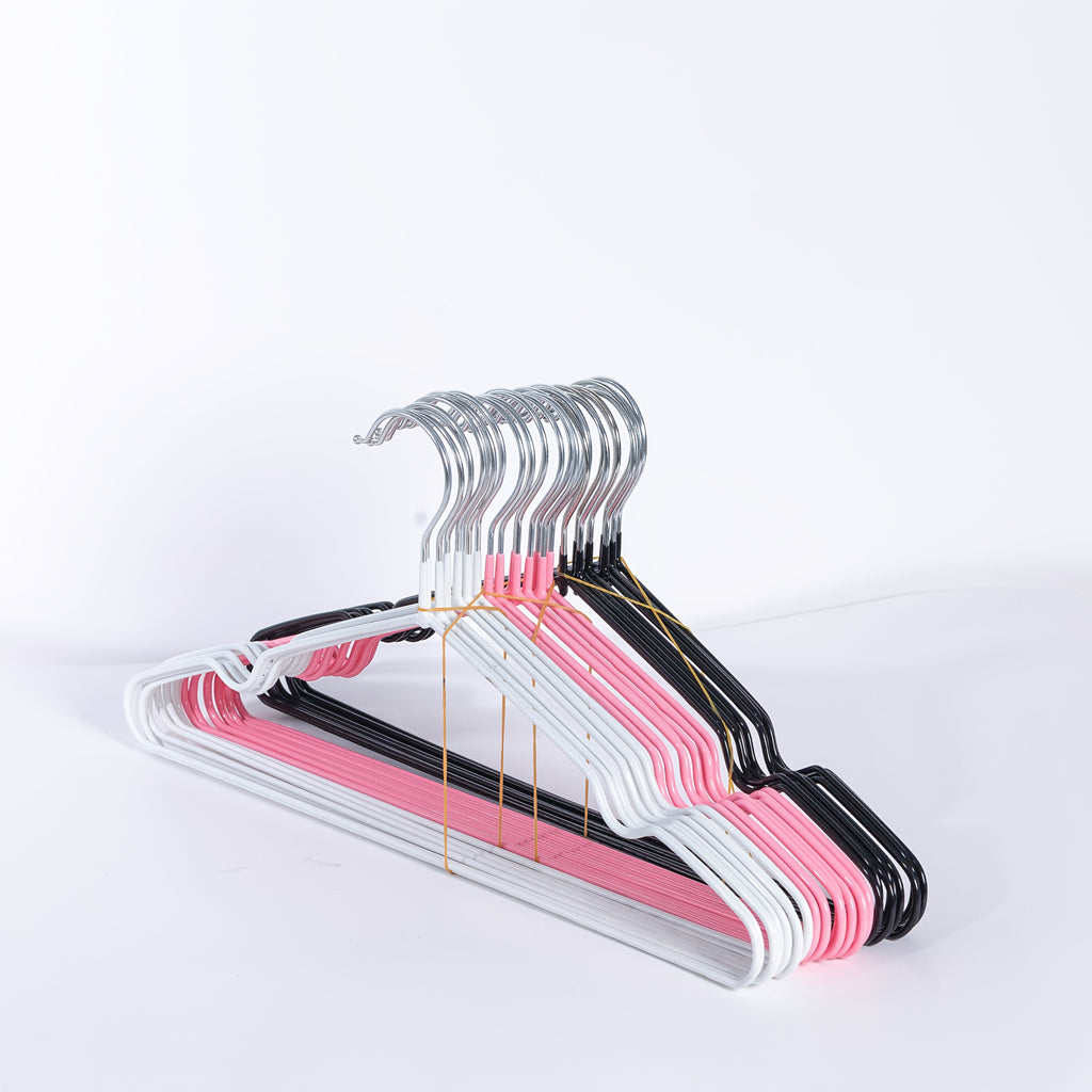 39pcs Non-Slip And Durable Metal Hangers with a Rubber Coating