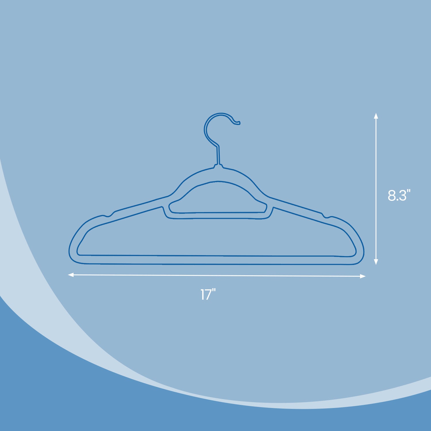 50 Pack Velvet Hangers | Non-Slip, Steel Clothes and Coat Hangers with Wide Shoulder Notches