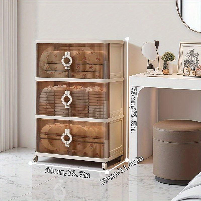 Large Capacity Foldable Storage Box with 3\u002F4\u002F5 Layers