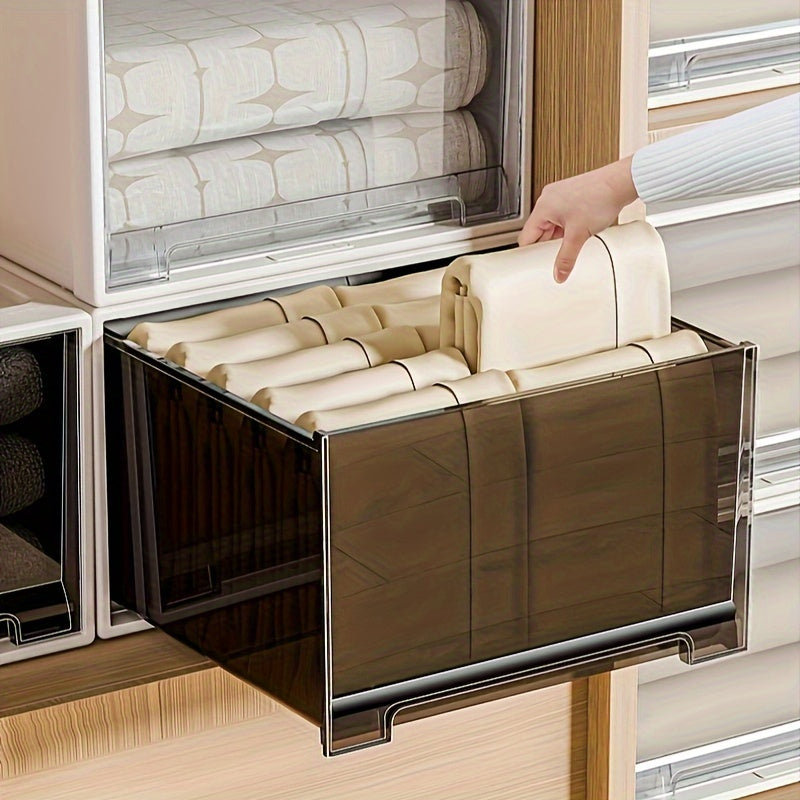 DOCOXO | Large Transparent DOCOXO 1pc Large Transparent Plastic Storage Box