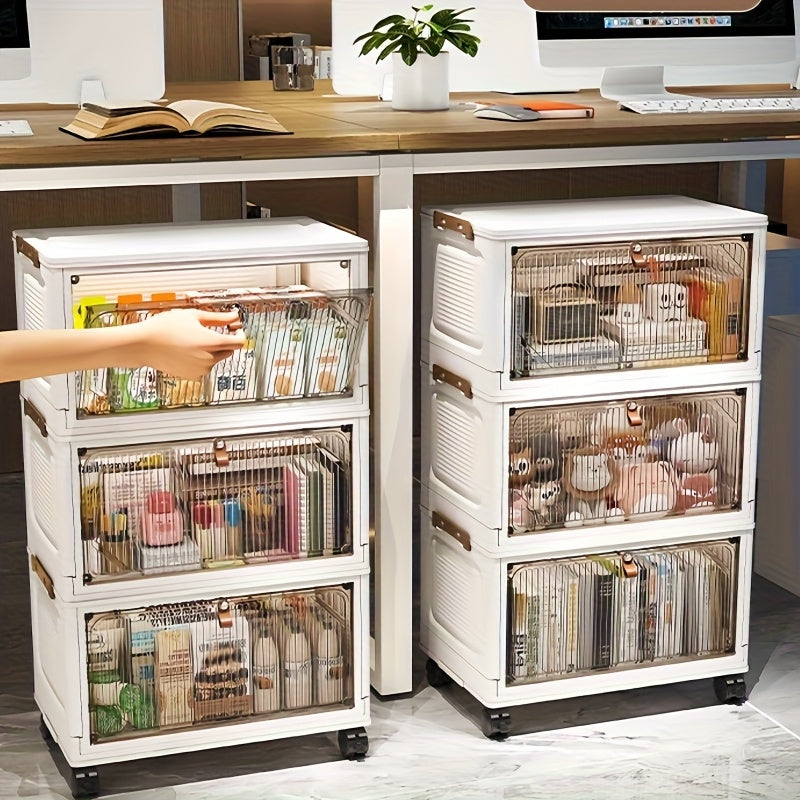 Stackable Plastic Storage Boxes with Lids in 3\u002F4\u002F5 Layers