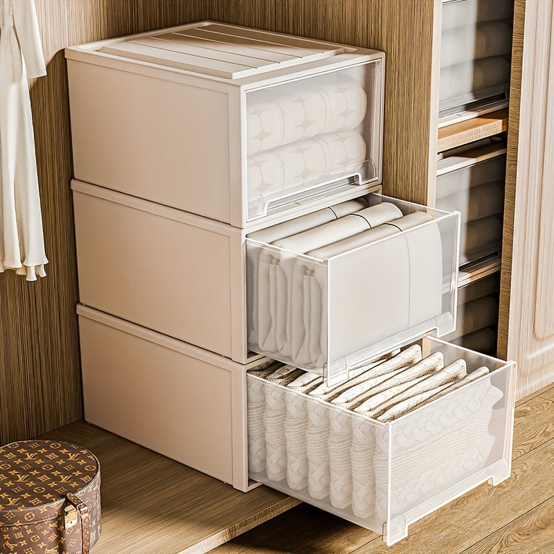 DOCOXO | Large Transparent DOCOXO 1pc Large Transparent Plastic Storage Box