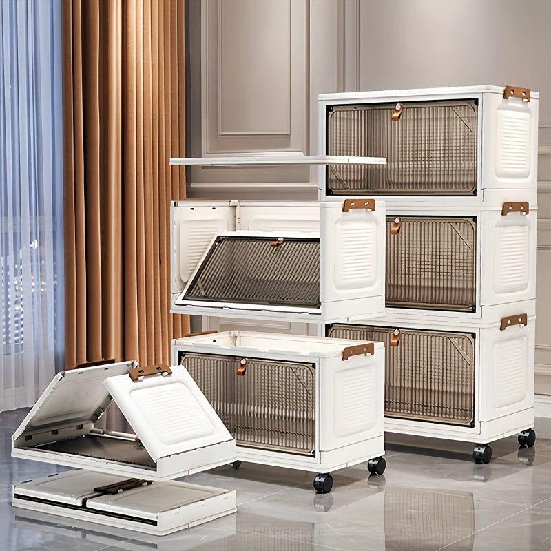 Stackable Plastic Storage Boxes with Lids in 3\u002F4\u002F5 Layers