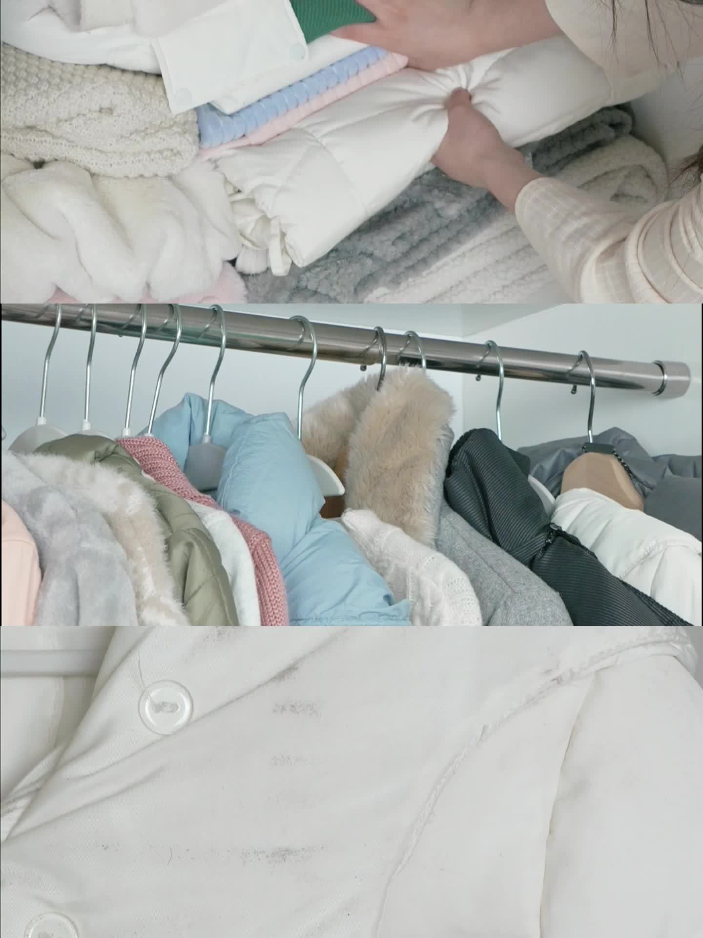 8 Pack Hanging Vacuum Storage Sealer Bags, Space Saving for Clothes