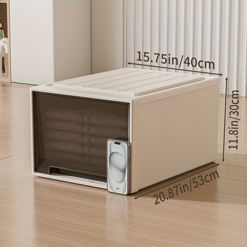 DOCOXO | Large Transparent DOCOXO 1pc Large Transparent Plastic Storage Box