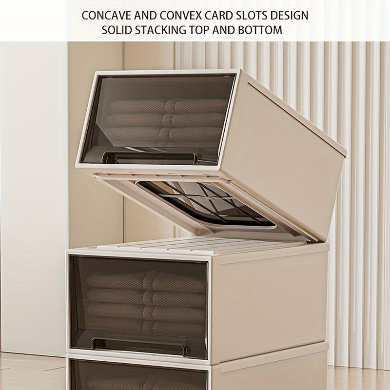 DOCOXO | Large Transparent DOCOXO 1pc Large Transparent Plastic Storage Box