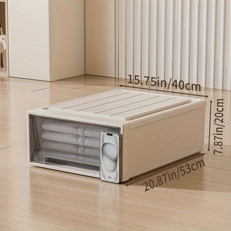 DOCOXO | Large Transparent DOCOXO 1pc Large Transparent Plastic Storage Box