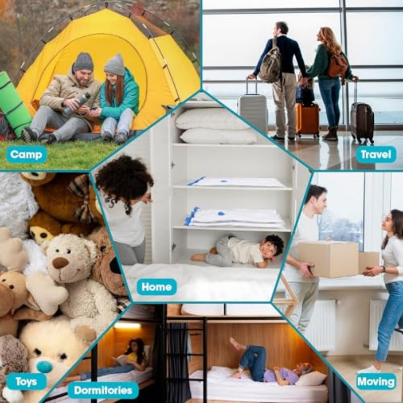 30 Pack Vacuum Storage Bags with Hand Pump 6Jumbo\u002F 6Large