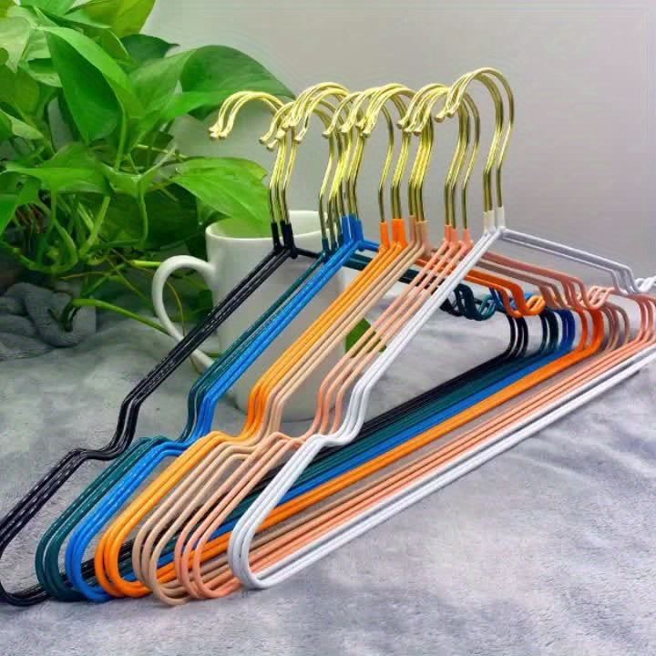 100pcs Luxury Golden Metal Clothes Hangers, 16\