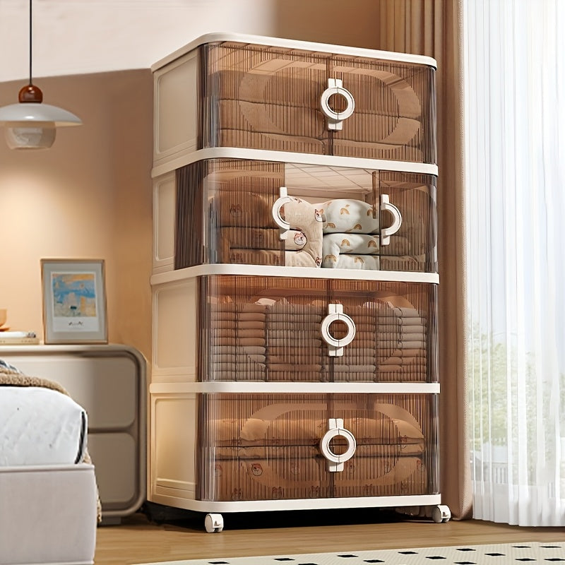 Large Capacity Foldable Storage Box with 3\u002F4\u002F5 Layers