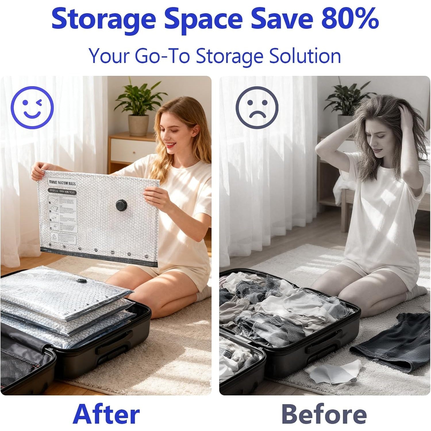 16\u002F13\u002F10\u002F7pcs Travel Vacuum Compression Storage Bags with USB Electric Pump