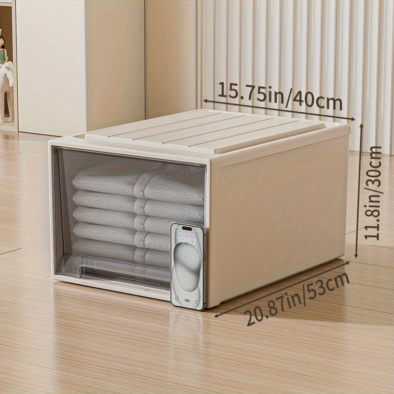 DOCOXO | Large Transparent DOCOXO 1pc Large Transparent Plastic Storage Box