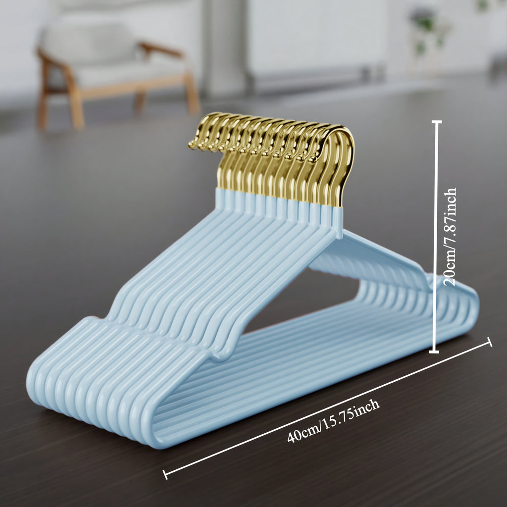 100pcs Luxury Golden Metal Clothes Hangers, 16\