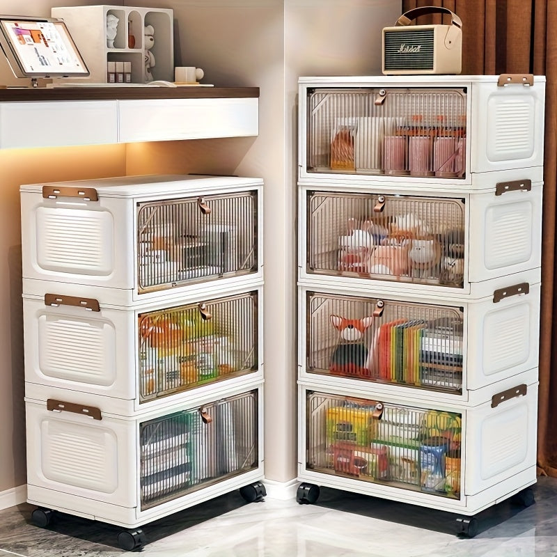 Stackable Plastic Storage Boxes with Lids in 3\u002F4\u002F5 Layers