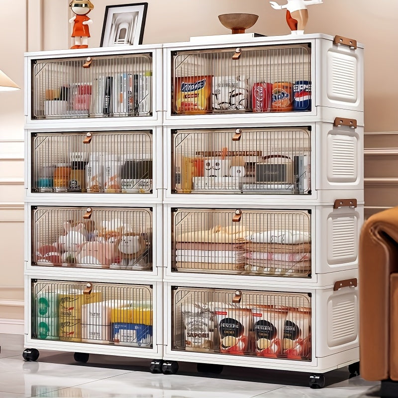 Stackable Plastic Storage Boxes with Lids in 3\u002F4\u002F5 Layers