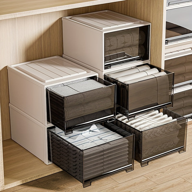 DOCOXO | Large Transparent DOCOXO 1pc Large Transparent Plastic Storage Box