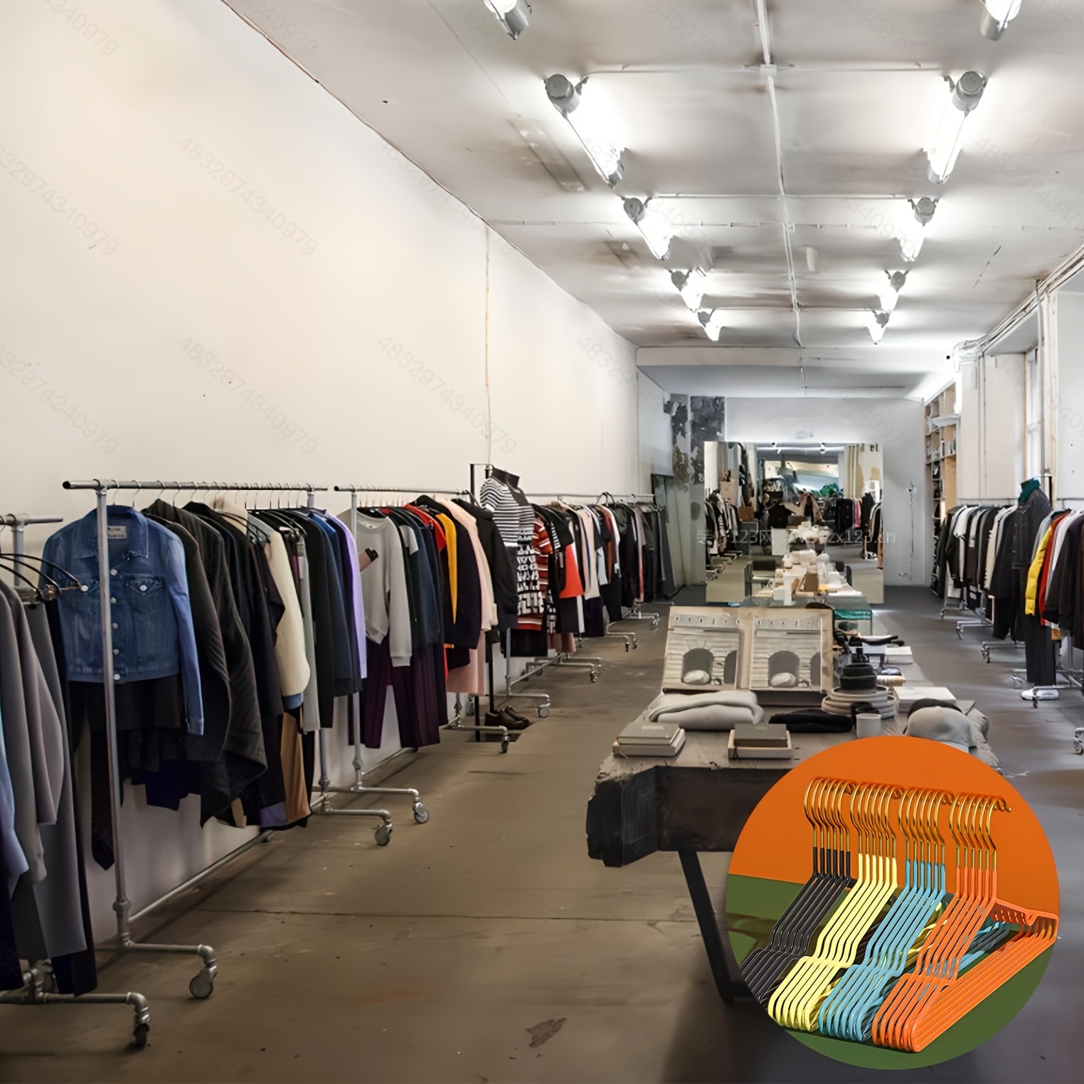 100pcs Luxury Golden Metal Clothes Hangers, 16\