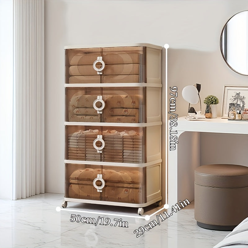 Large Capacity Foldable Storage Box with 3\u002F4\u002F5 Layers