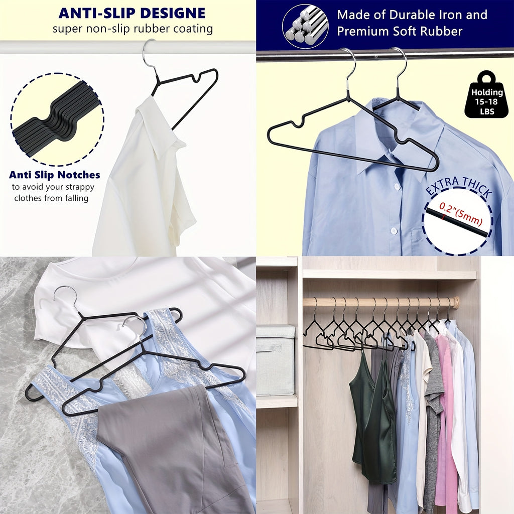 100pcs Luxury Golden Metal Clothes Hangers, 16\