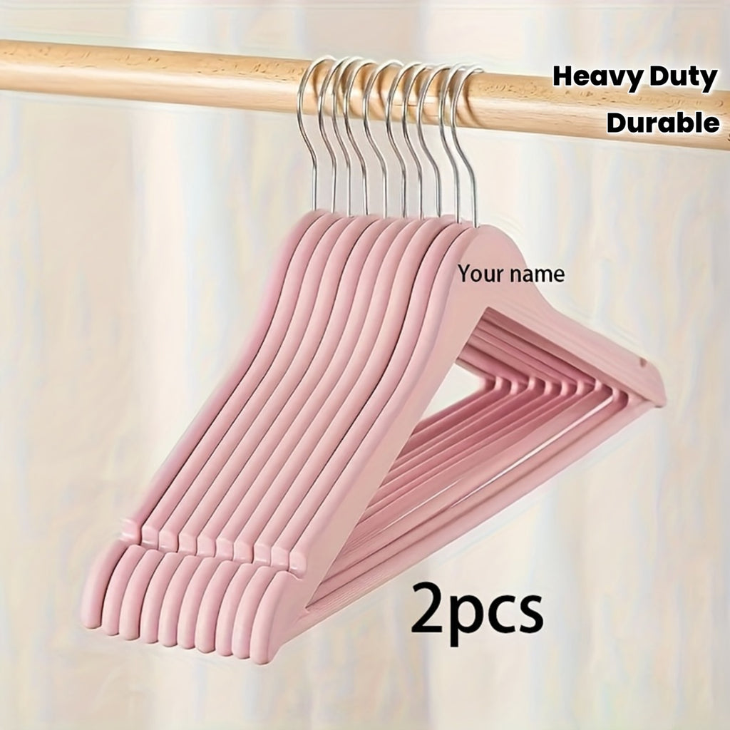 2pcs Custom Hangers with Personalized Name