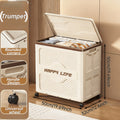 Foldable Storage Box with Lid | Featuring 360° Swivel Wheels, Built-in Handles