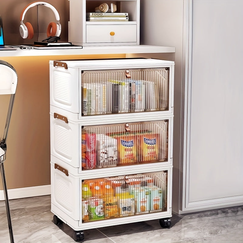 Stackable Plastic Storage Boxes with Lids in 3\u002F4\u002F5 Layers