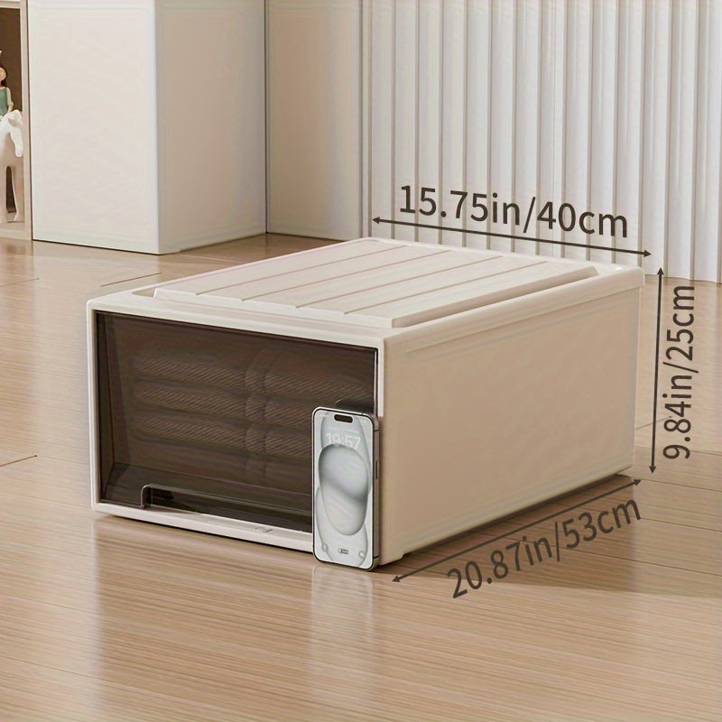 DOCOXO | Large Transparent DOCOXO 1pc Large Transparent Plastic Storage Box