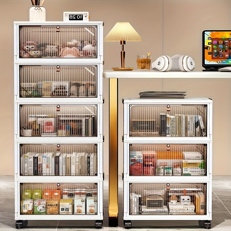 Stackable Plastic Storage Boxes with Lids in 3\u002F4\u002F5 Layers