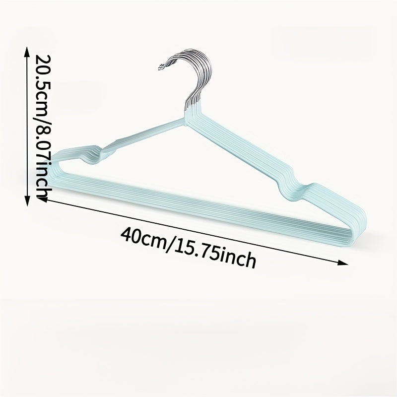 39pcs Non-Slip And Durable Metal Hangers with a Rubber Coating