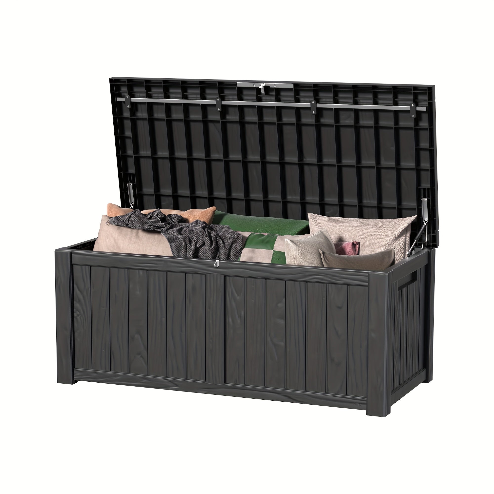 140 Gallon Deck Box Outdoor Storage Box, UV Resistant