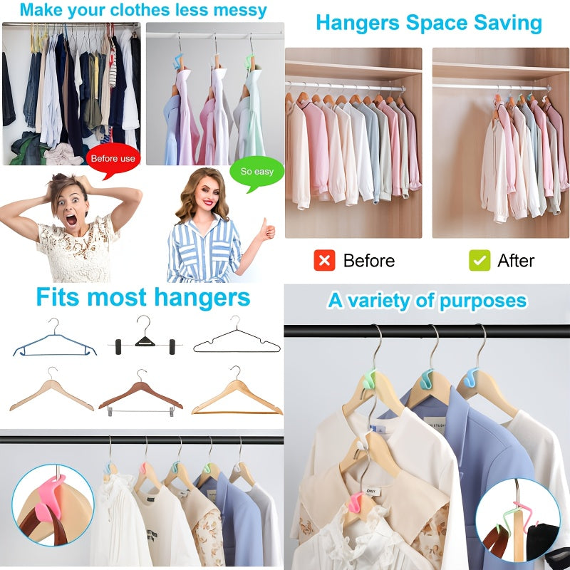 Colorful Hook Velvet Hangers with a Non-Slip Rotating Feature