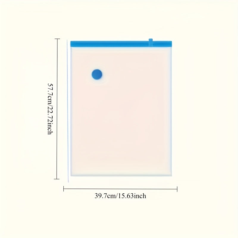 Manual Pump Vacuum Storage Bags - Heavy-Duty Plastic Vacuum Seal Bags with Pump